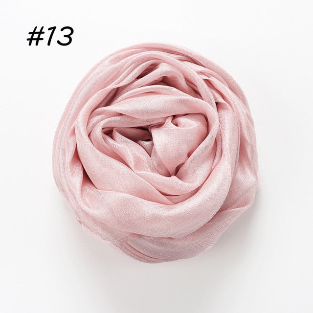 Linen Silk Hijab (30 Colors)