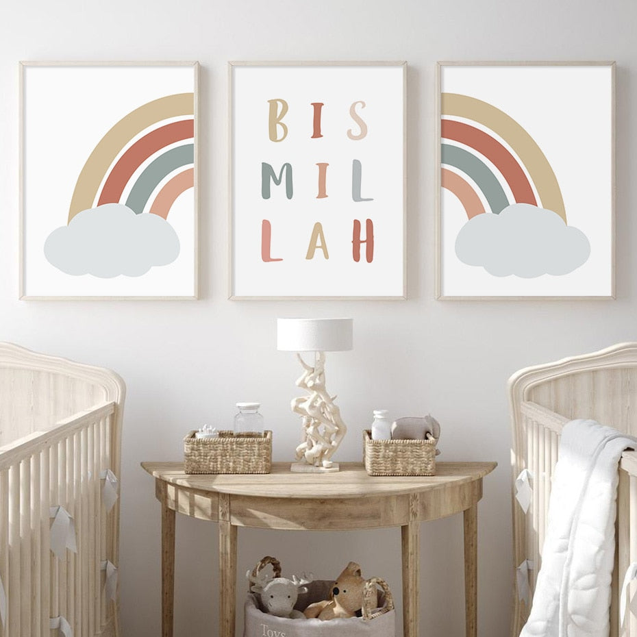 Nordic Bismillah  print nursey/room decor
