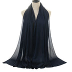 Silk crepe hijabs (15 Colors)