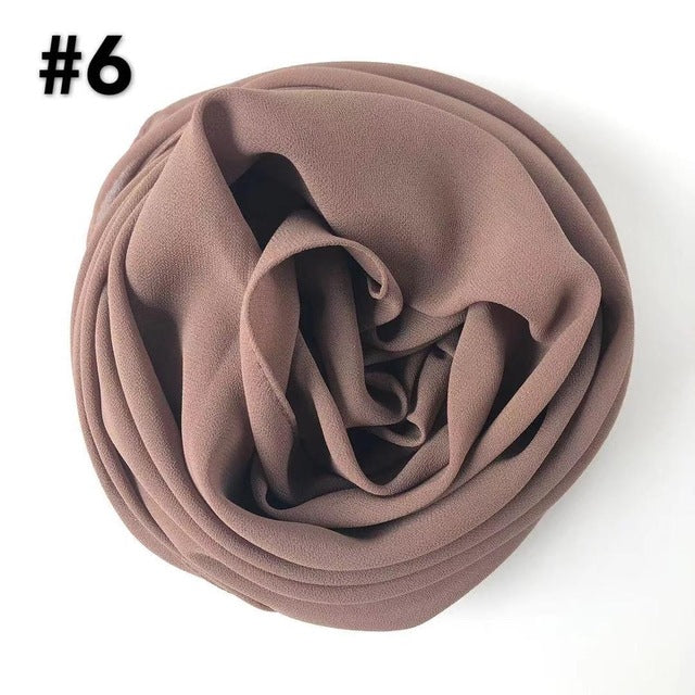 Chiffon Hijab (62 colors)